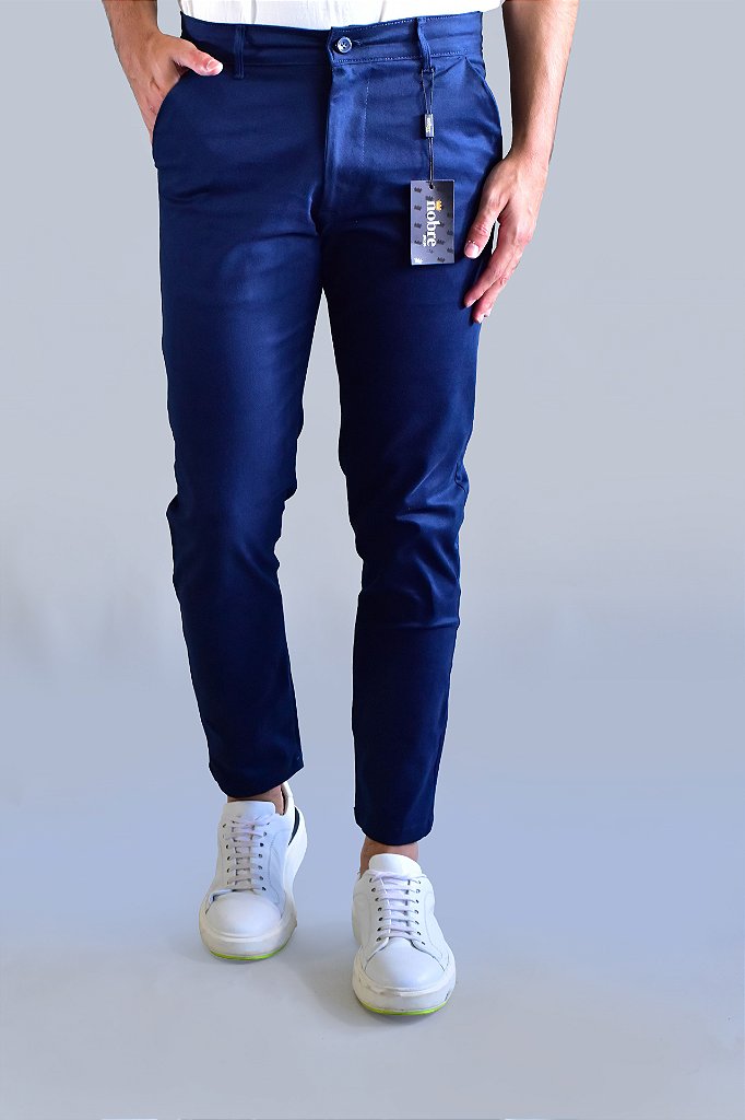 Calça Sarja Nobre Men - Azul Marinho