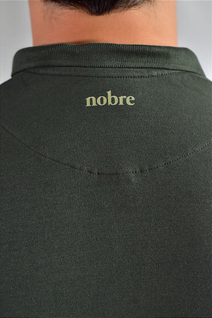 Gola Polo Zíper Nobre Men - Verde Oliva