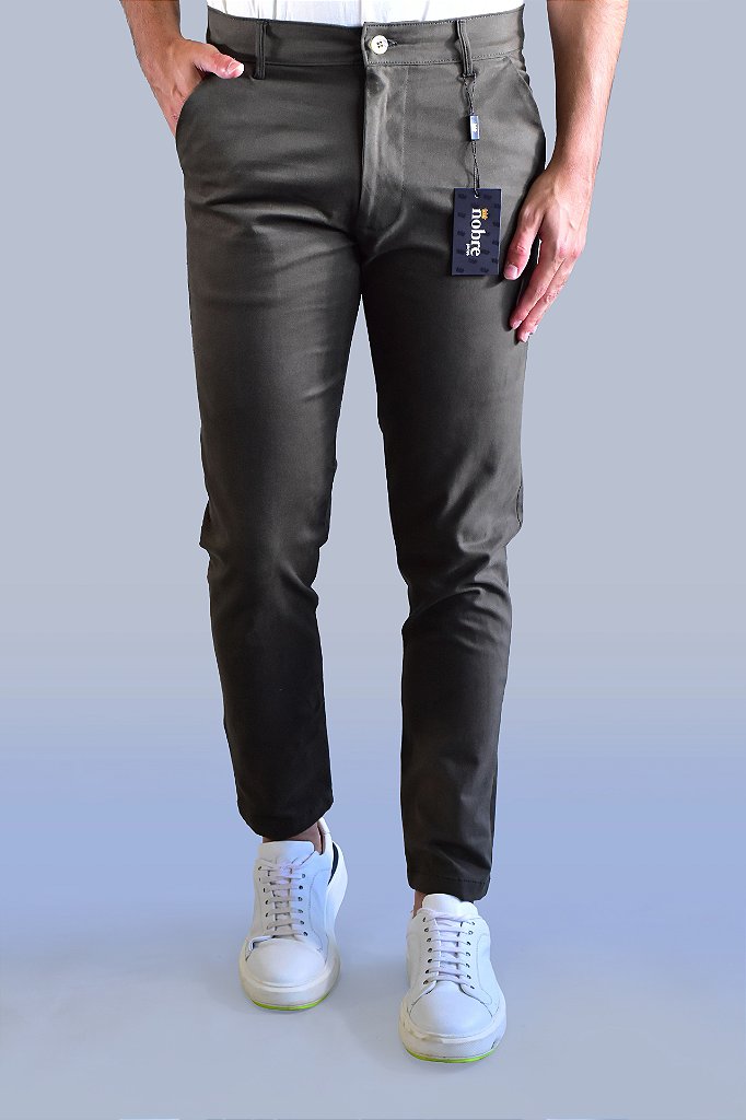 Calça Sarja Nobre Men - Verde Musgo