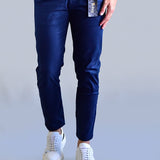 Calça Sarja Nobre Men - Azul Marinho