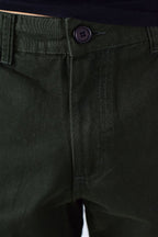 Bermuda Masculina Sarja Nobre Men - Verde Musgo