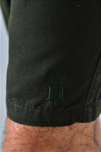 Bermuda Masculina Sarja Nobre Men - Verde Musgo