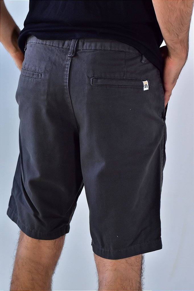 Bermuda Masculina Sarja Nobre Men - Chumbo