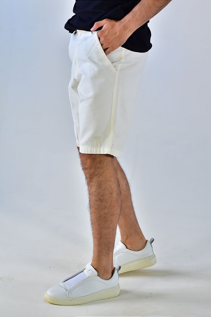 Bermuda Masculina Sarja Nobre Men - Amarela