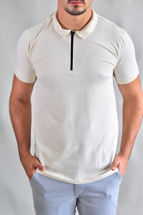 Gola Polo Zíper Nobre Men - Off White