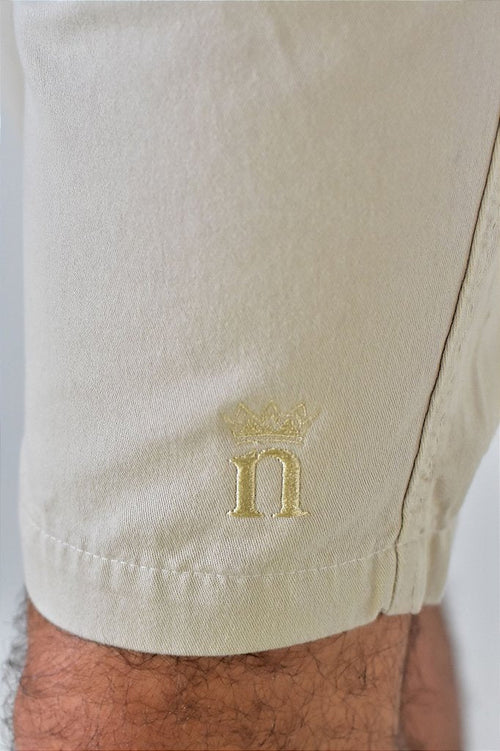 Bermuda Masculina Sarja Nobre Men - Creme